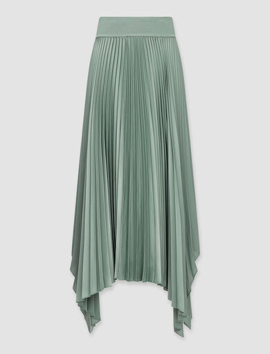 Knit Weave Plisse Ade Skirt – Shorter Length